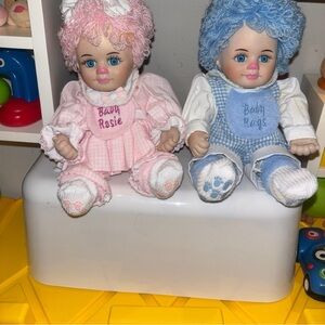 Vintage Marie Osmond "Baby Rosie and Rags" limited edition twin dolls